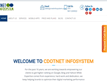 Tablet Screenshot of cnetinfosystem.com